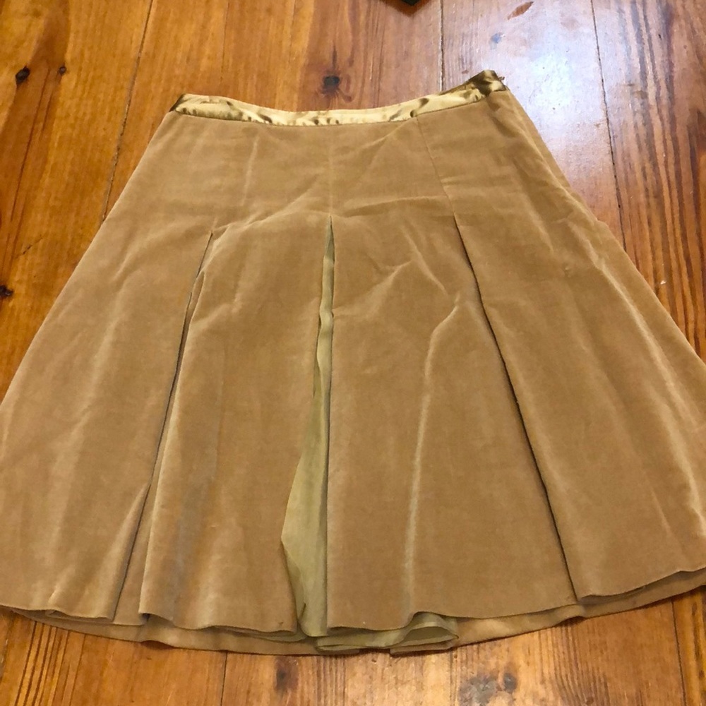 Brown felt skirt